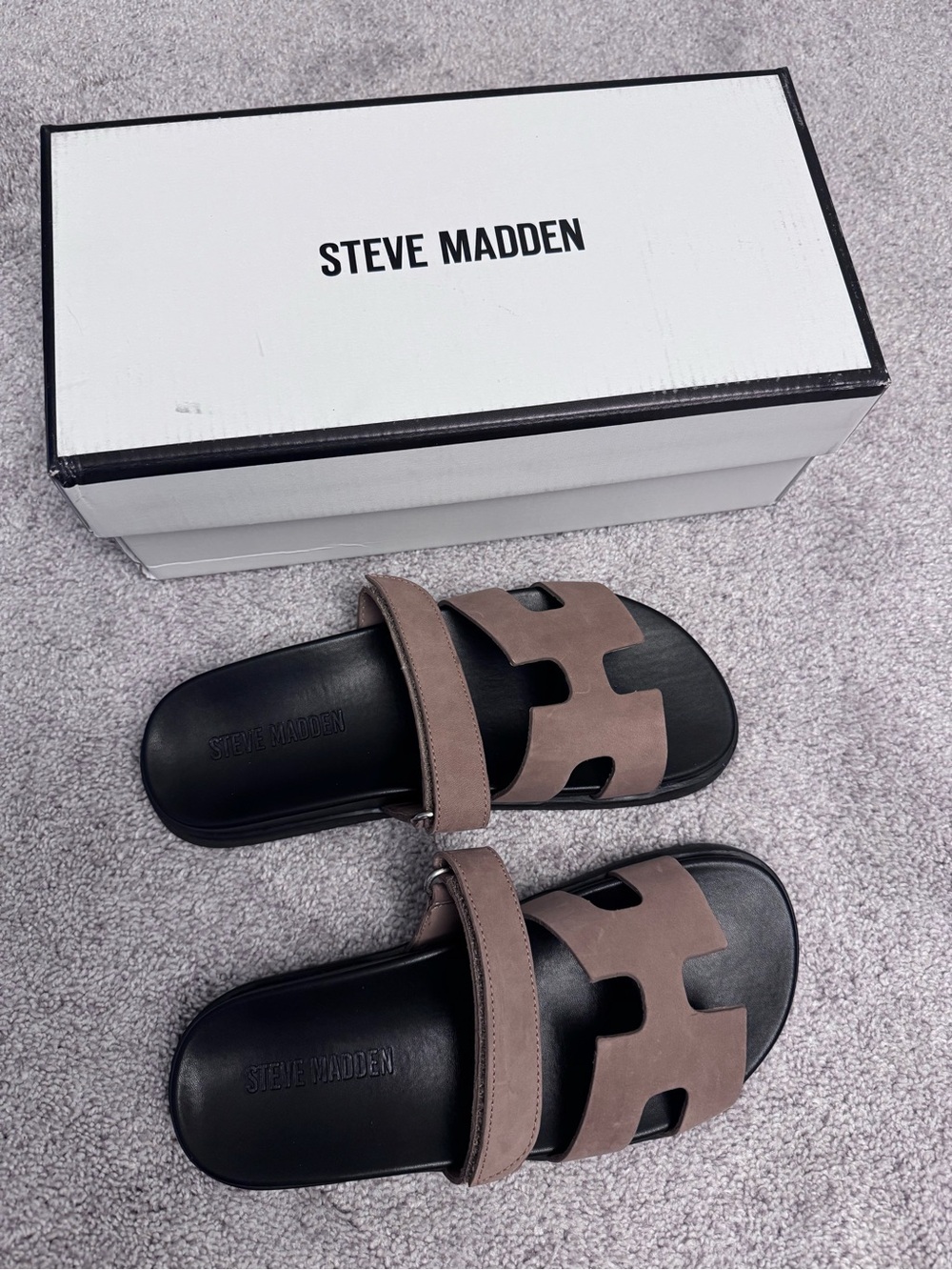 Steve Madden Mayven Tan Nubuck Sandals Size 7 NWOT